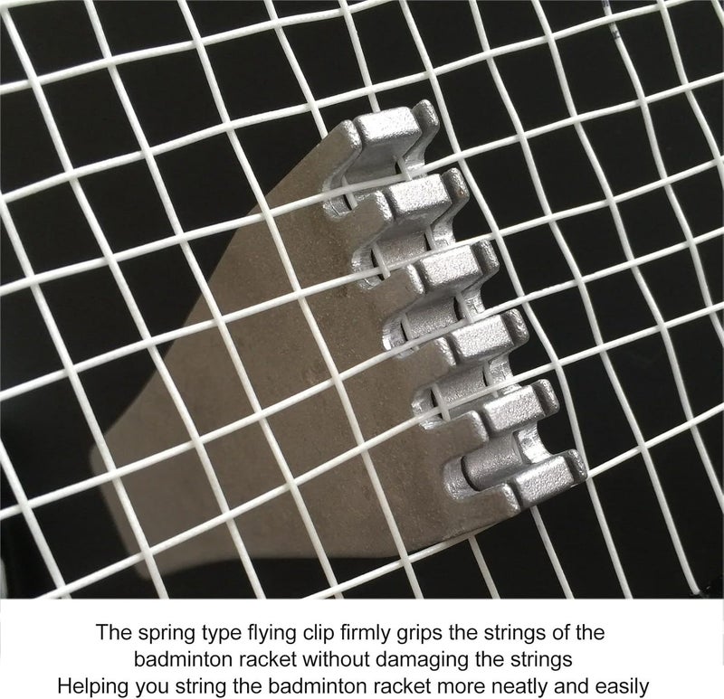 Topyond Tennis Racket Stringing Clamp, Badminton Stringing Flying Clamp,Spring Type Clamp for Neat Easy Racket Stringing,Directly Clamps Strings Without Base for Badminton Players - Image 4